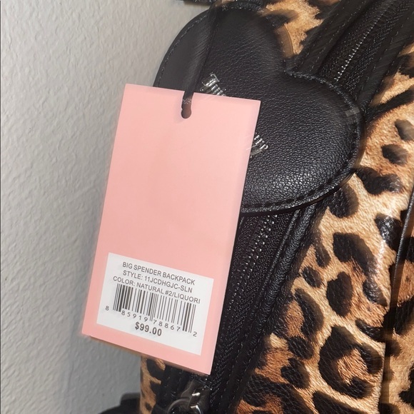 Juicy Couture Tan and Black Leopard Backpack - Picture 3 of 10